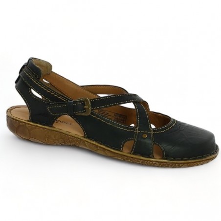Rosalie 13 cuir noir Chaussures Josef Seibel Grande Taille Shoesissime, vue profil Rosalie 13 cuir noir Chaussures Josef Seibel Grande Taille Shoesissime, vue profil