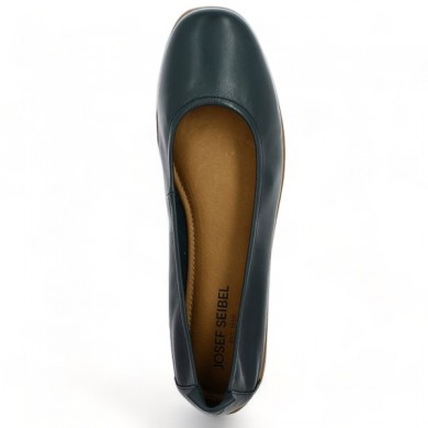 Ballerine élastiquée Josef Seibel bleu 42, 43, 44, 45 Fenja 01 indigo Shoesissime, vue dessus