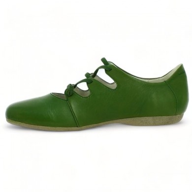 Chaussure femme grande pointure large Josef Seibel élastique vert Fiona 04  Shoesissime, vue intérieure
