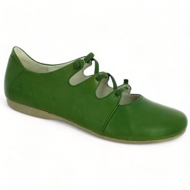 Green elastic Josef Seibel shoe Fiona 04 women 42, 43, 44, 45 Shoesissime, profile view
