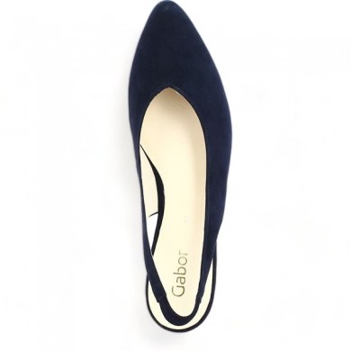 Shoesissime large size navy blue open toe pumps, top view