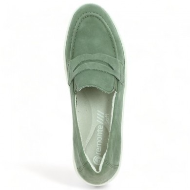 green Remonte shoes thick sole large size woman D1C05-52, top view