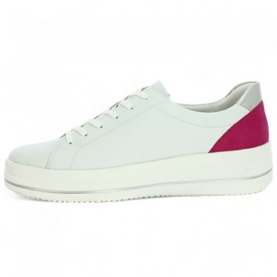 White and pink sneakers D1C01-80 grande taille femme Remonte, inside view