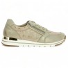 Sneakers dorée femme 42, 43, 44, 45 Remonte R6700-61 Shoesissime, vue coté