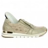 Sneakers dorée femme grande pointure Remonte fermeture éclair Shoesissime, vue semelle amovible