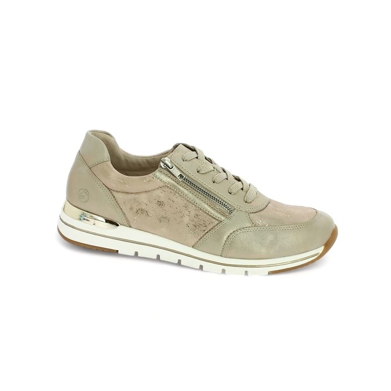 Baskets dorée femme 42, 43, 44, 45 Remonte R6700-61, vue profil