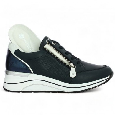 women's blue tennis shoes 42, 43, 44, 45 D0T03-14 Shoesissime zipper, removable sole view