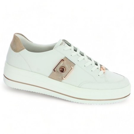 Baskets Blanche Doré Shoesissime 42, 43, 44, 45 Remonte, profile view Baskets Blanche Doré Shoesissime 42, 43, 44, 45 Remonte, profile view