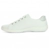 Baskets bout rond cuir blanc et beige Remonte 42, 43, 44, 45 Shoesissime, vue intérieure