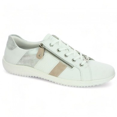 Remonte white city sneakers D1E00-81 42, 43, 44, 45 Shoesissime, profile view