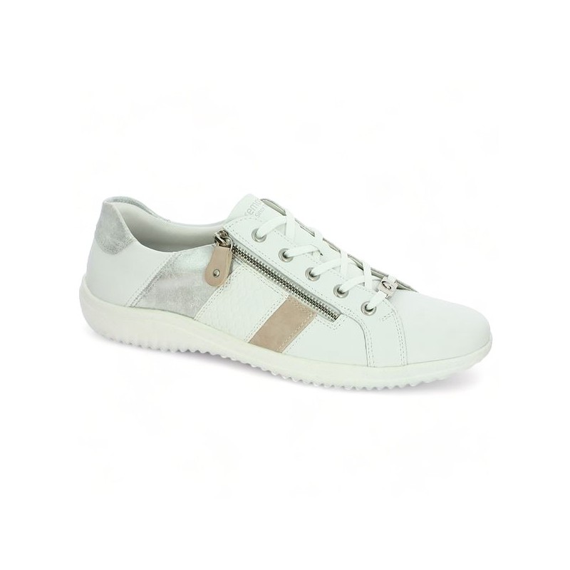 Remonte white city sneakers D1E00-81 42, 43, 44, 45 Shoesissime, profile view