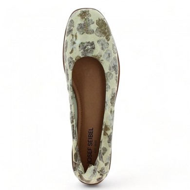 Shoesissime ballerina with soft floral pattern, large size, top view