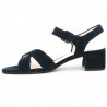 nu-piedes straes croisées talons bleu marine grande taille Gabor femme Shoesissime, interior view