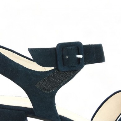 Gabor nude shoes large size blue crossed straps heels Shoesissime, view details
