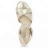 golden sandals heel 8, 8.5, 9, 9.5 gabor 42.913.82 woman Shoesissime, top view