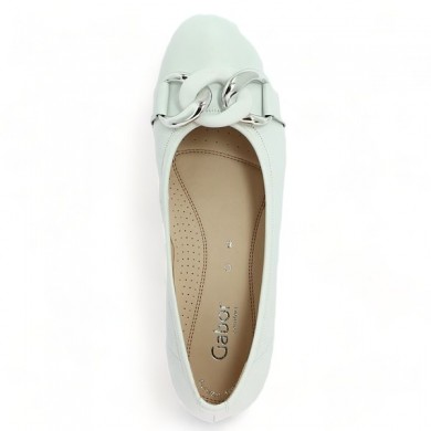 white ballerina 42, 42.5, 43, 44 with chain 42.625.50 Gabor Shoesissime, top view