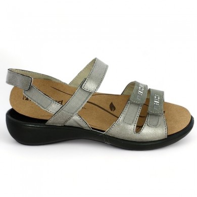 chaussures grandes tailles brides réglables semelle amovible 42, 43, 44,  femme, vue détails