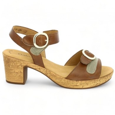 Sandales à talons réglable femme grande taille Shoesissime, vue détails