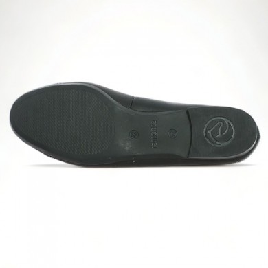Chaussures grande taille plate noire Remonte D0K04-00 42, 43, 44, 45 femme Shoesissime, vue semelle