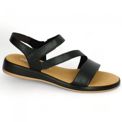 gabor sandal black sole women 8, 8.5, 9, 9.5 Shoesissime, profile view