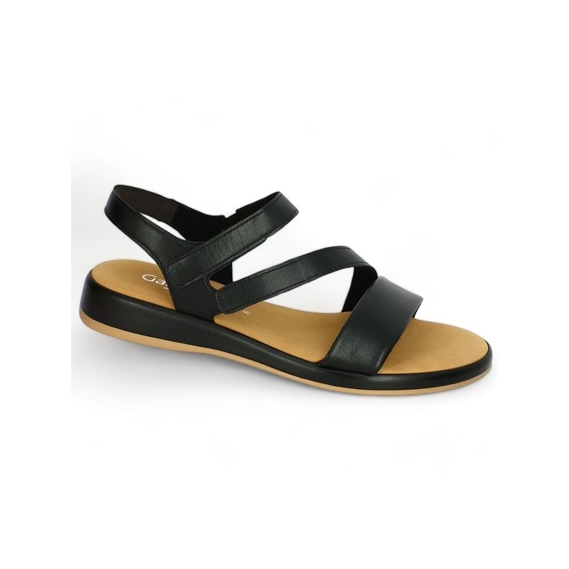 gabor sandal black sole women 8, 8.5, 9, 9.5 Shoesissime, profile view