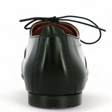 women's black lace-up shoes 42, 43, 44, 45 leather Folie's Shoesissime, rear view
