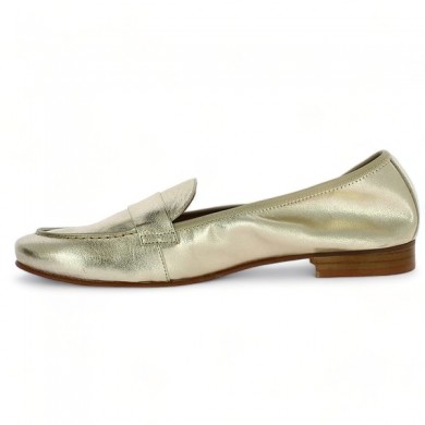 grande chaussure femme élastiqué doré Shoesissime, vue intérieure