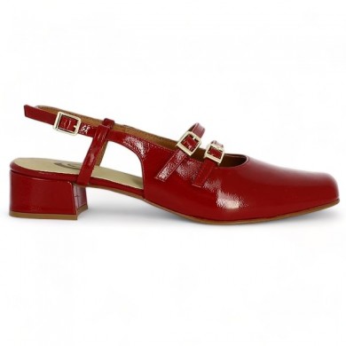 babies grande taille vernis rouge chaussures mode Shoesissime, side view