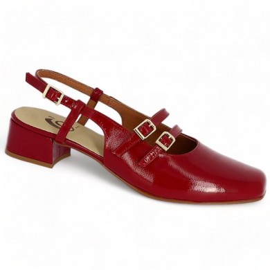 babies 42, 43, 44, 45 red patent Shoesissime fashion shoes, profile view