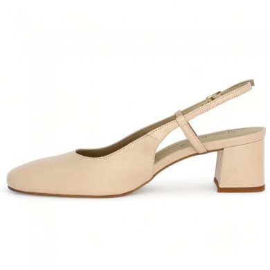 nude leather pump Shoesissime, interior view