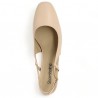 Shoesissime large nude leather pump, top view