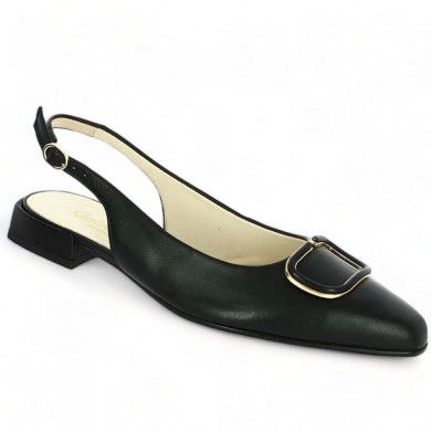 gabor shoes large size 42.242.57 black ballerina, profile view