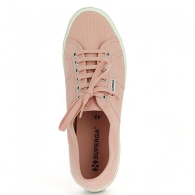 Baskets toile Superga Rose Femme grande taille Shoesissime, vue dessus