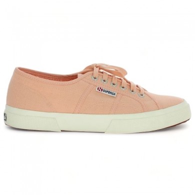 Superga pink peach 42, 43, 44, 45 women's tennis large size, side view