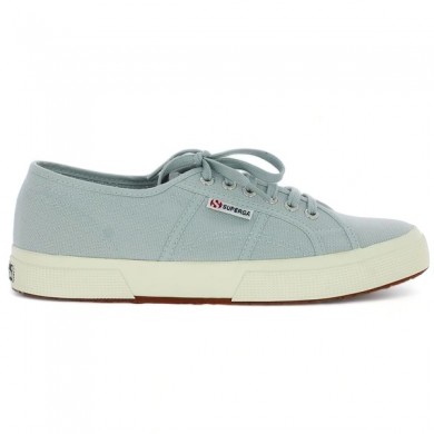 Superga grey Lilla 42, 43, 44, 45 femme tennis toile Shoesissime, vue coté