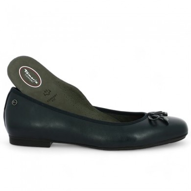 chaussure semelle amovible grande taille femme bleu marine Tamaris Confort Shoesissime, vue détails