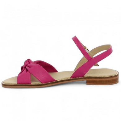pink leather sandals 42, 43, 44, 45 Shoesissime, inside view