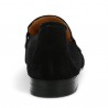 CLEA - Mocassin velours noir grande taille - Mocassin 42, 43, 44, 45 femme - Shoesissime