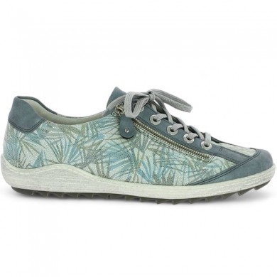 Blue Remonte R1402-11 large size Shoesissime sneakers, side view
