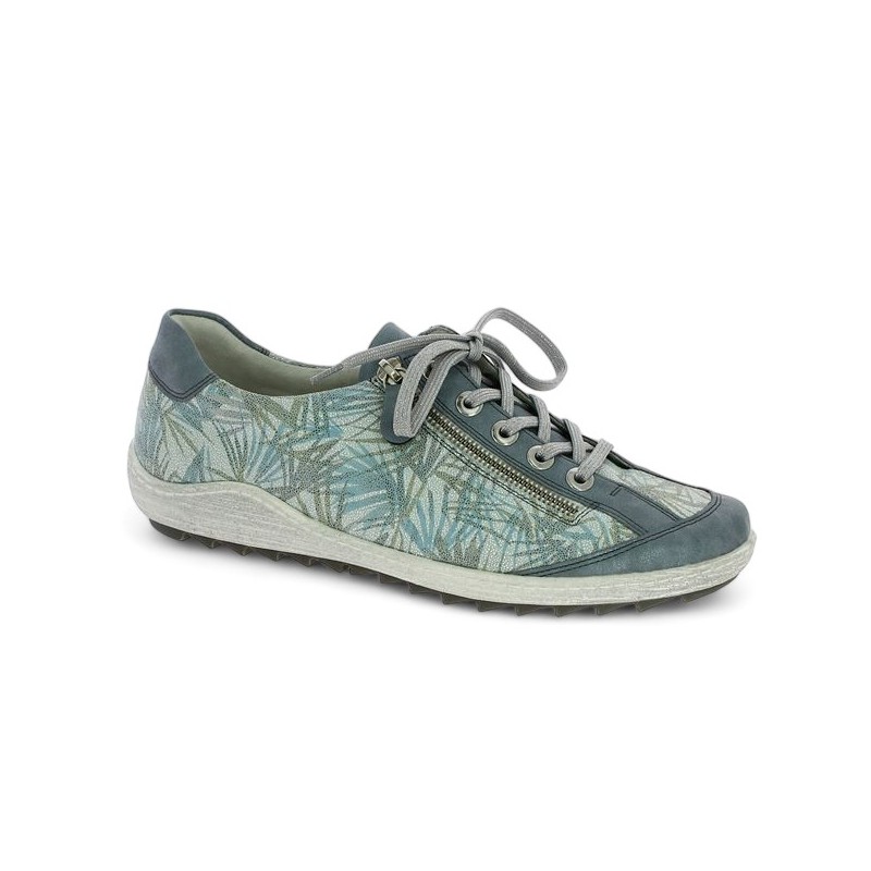 Remonte blue sneakers R1402-11 large size, profile view