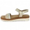 Gold braided sandal Remonte D0Q58-90 grande taille femme Shoesissime, inside view