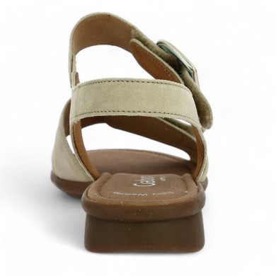 beige sandal woman scratch Gabor 8, 8.5, 9, 9.5, 46.062.33 Shoesissime, rear view