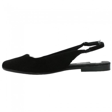 Ballerina black round toe large size D0K07-00 Remonte Shoesissime, inside view