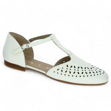 white openwork shoe large size D0K08-80 Shoesissime, profile view