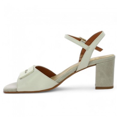 Chic sandal with off-white heels 42, 43, 44, 45 Shoesissime, inside view