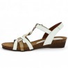 women's white and gold sandals Xapatan grande size femme Shoesissime, inside view