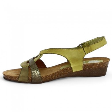 Nu-pieds femme vert 42, 43, 44 Xapatan grande pointure, vue intérieur