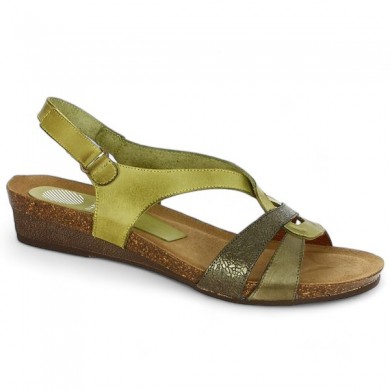 Green women's sandal Xapatan 42, 43, 44 , profile view