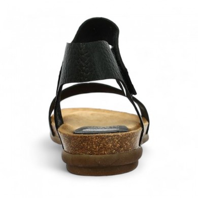 Maelle - sandales cuir noir Xapatan - nu-pieds grande taille femme - Shoesissime