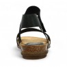 Maelle - sandales cuir noir Xapatan - nu-pieds grande taille femme - Shoesissime